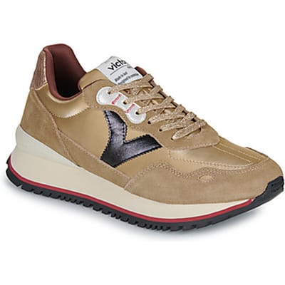 Metallische nylon sneakers met gespleten leer voor dames Victoria Viento