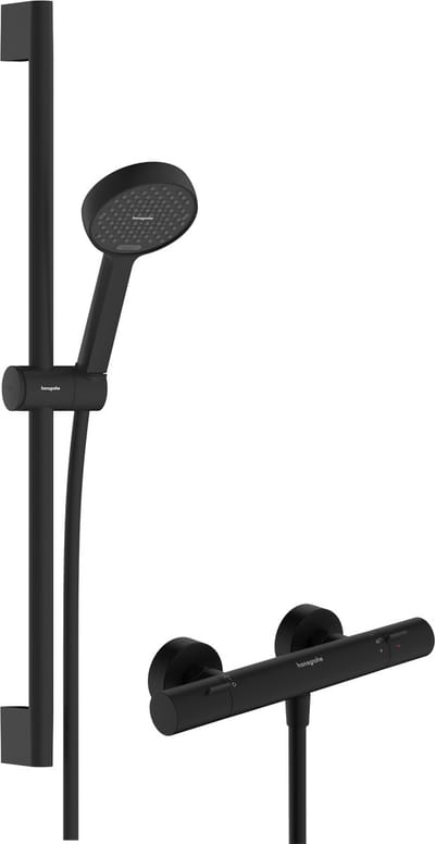 hansgrohe renovatiest Activera Select S 95 2jet EcoSmart met Ecostat Fine en glijstang 65 cm - met booster - mat zwart
