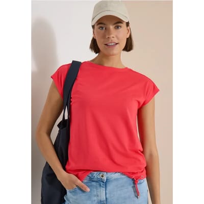 Shirt met gehaakte details