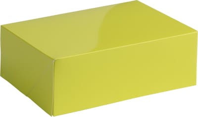 Cadeaudoos cadeauverpakking budget glossy 20x14x7cm LIMEGROEN (100 stuks)