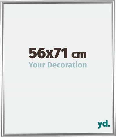 Your Decoration - Fotolijst 56x71 cm - Kunststof - Zilver - Bordeaux