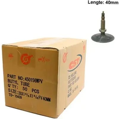 Set van 50 presta ventielbuizen CST 28 X 1-5/8 X 3/8 40 mm (32/47-622)
