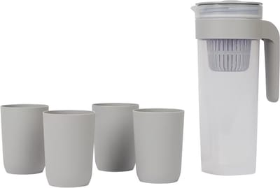 Kan met filter en 4 drinkbekers
