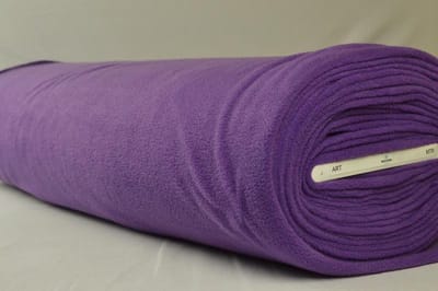 Fleece stof - Paars - 10 meter