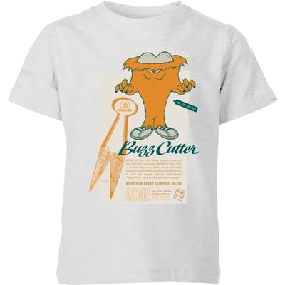 Looney Tunes ACME Buzzcutter Kids' T-Shirt - Grey - 98/104 (3-4 jaar)