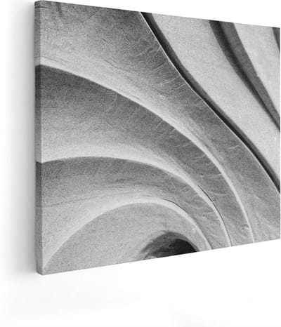 Artaza Canvas Schilderij Organisch - 50x40 cm - Muurdecoratie Abstract - Wanddecoratie Woonkamer - Kamer Accessoires