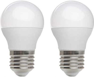 Kobi LED Lamp Mini Bolvorm E27 8.5W - 806lm - 4000K - 230V - Voor Woonruimte, Keukenkast of Plafondspot - 2 stuks