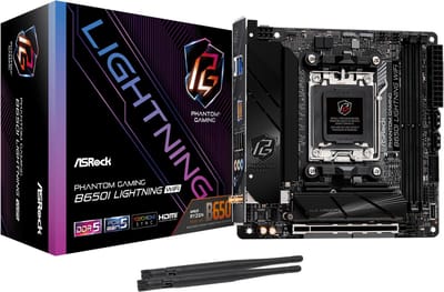 ASRock B650I LIGHTNING WIFI Moederbord - AMD B650 - AMD AM5 - DDR5 RAM - Mini-ITX