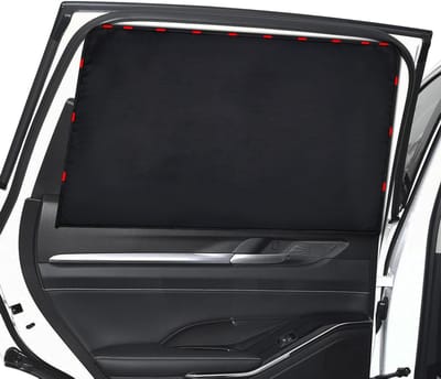 Zonwering voor Auto met Magnetische Bevestiging, UV Bescherming voor Baby's en Kinderen, Zijkant Ramen, Set van 2