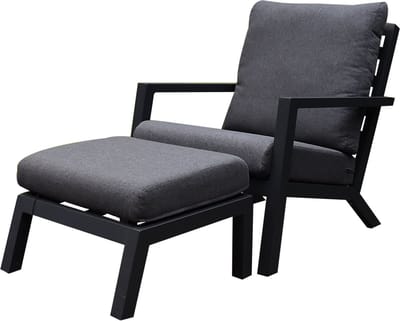 Malaga lounge balkonset 2 delig antraciet aluminium