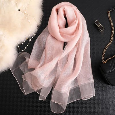 Dames Zijden Sjaal Vrouwelijke Effen Foulard Femme Pashmina Sjaals En Wikkel Grote Maat Sjaals Strandlaken Bandana Moslim Hijab gray