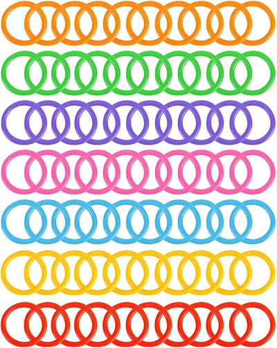 Ringbinders 70 x voor scrapbooks, fotoalbums, notitieboeken en kantoorbenodigdheden - Geschikt voor documenten, sleutelhangers en archivering (20 mm)