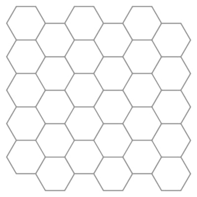 vidaXL - Hexagon - Tegel - 50 - st - Wit - Grijs - 30 - x - 30 - cm - Polyurethaan - en - PET