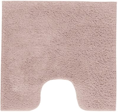 Casilin WC Mat met Uitsparing 60x60cm Havana - Antislip Toiletmat - Vierkante Badmat - Waterabsorberend en Sneldrogend - Wasbaar - Roze