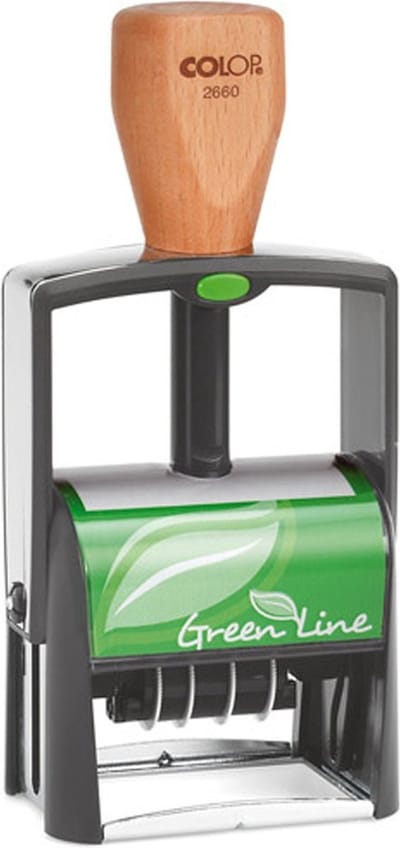 Colop Classic 2660GL Rood - Stempels - Datum stempel Nederlands - Stempel afbeelding en tekst