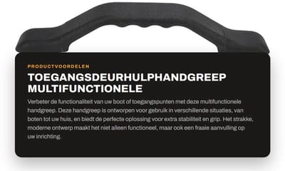 Dailygoods- Toegangsdeurhulphandgreep Stevig Nylon - Handgreep Multifunctioneel - Handgreep voor Boot - Handgreep voor Tra - Duurzaam en Slagvast - Stijlvol Ontwerp