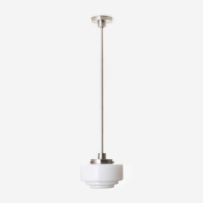 Hanglamp Getrapt Ø 20 20's Matnikkel - Art Deco Trade