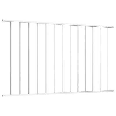 vidaXL - Schuttingpaneel - Woerden - gepoedercoat - staal - 163x100 - cm - wit