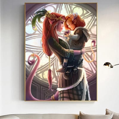 Diamant schilderij volledige ronde diamant borduurwerk mozaïek huisdecoratie kunst aan de muur 20X30CM black