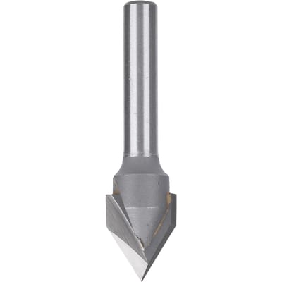 Freesbit 60 graden V-type 45# koolstofstaal 6 mm schacht met legeringskop Houtbewerkingsgereedschap(60 graden