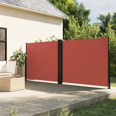 vidaXL - Windscherm - uittrekbaar - 160x1200 - cm - terracottakleurig