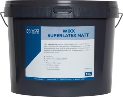 Wixx Superlatex Matt voor Binnen en Buiten - 5L - RAL 9016 Verkeerswit