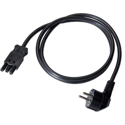 MK Hoekige AC166 Vrouwelijke Stroomkabel 3M Zwart - 1159ZL/3/SW [10 Stuks]