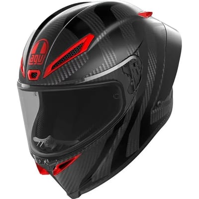 AGV PISTA GP RR INTREPIDO MATT CARBON/BLK/RED - Maat S - Integraal helm - Scooter helm - Motorhelm - AGV PISTA GP RR INTREPIDO MATT CARBON/BLK/RED - Maat S - Scooterhelmen mannen en vrouwen.