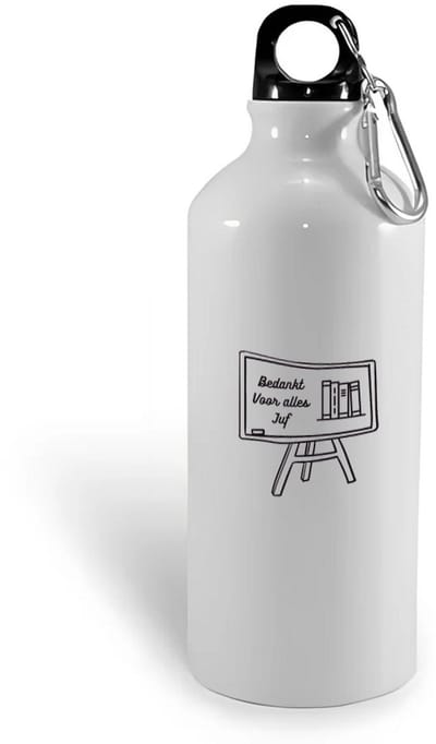 Hacebo® - Bedankt voor alles juf waterfles - Juf - Juf - Leraar - water fles - 400ML