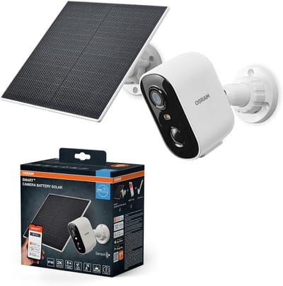 Buitenbeveiligingscamera - Slimme camera wifi - Woning beveiligen - Draadloze installatie - 55x124x95cm - Wit