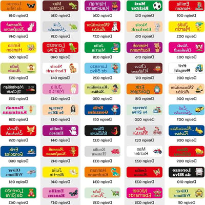 Naamstickers Strijkbaar - Waslabels Textiel - Kleding Markeren - Machinewasbaar - 60 Stuks 5x1.5cm - Wit