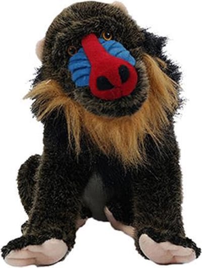 Pia Soft Toys - Pluche knuffeldier - Mandrill 20 cm