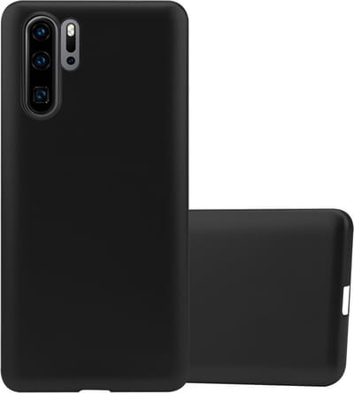 Cadorabo Hoesje geschikt voor Huawei P30 PRO in METALLIC ZWART - Beschermhoes gemaakt van flexibel TPU silicone Case Cover