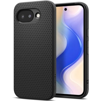 Spigen Liquid Air Hoesje Geschikt voor Google Pixel 10a - Back Cover Flexibel TPU Matte Zwart