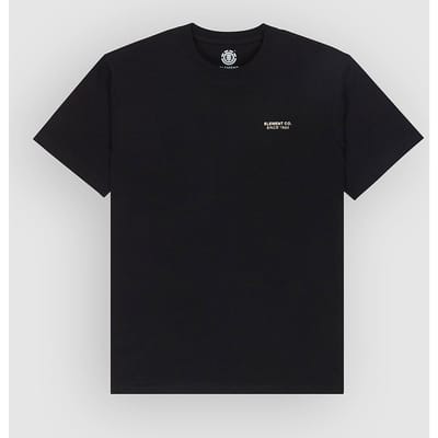 Element Co Emb T-shirt Met Korte Mouwen Zwart L Man