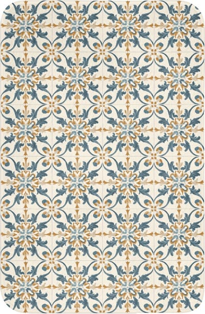 WC mat 40x60 cm - Antislip - Patroon - Klassiek - Kleurrijk - Toiletmat - Vloermat - Douchemat - Toilet tapijt - Toiletmatten