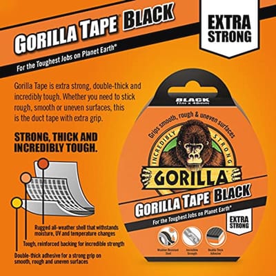 Zwarte Duct Tape 32m - Extra Sterke En Weerbestendige Plakband