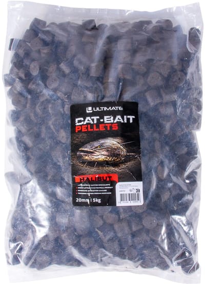 Ultimate CAT-BAIT Halibut Meerval Pellets 20mm (5kg) (Voorgeboord) - Vispellets
