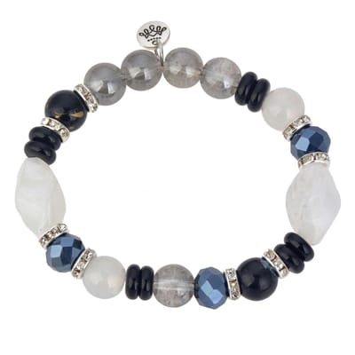 Melady Armband Dames Ø6-7cm Grijs Kunststof Rond Armbandjes Sieraden Dames