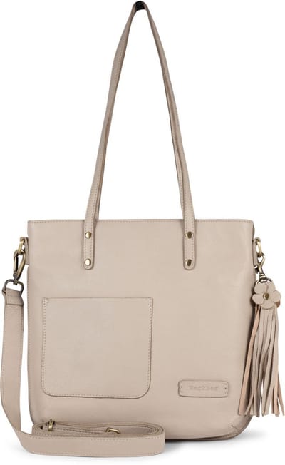 Bag2Bag Leren Schoudertas/ Handtas/ Shopper Rome Cream