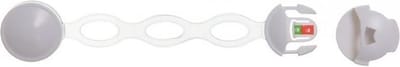 Dreambaby Ezy-Check Multifunctioneel Slot Crème-Wit/Transparant - Zelfklevend Kinderslot voor Kastjes, Koelkast en Vitrines - 21 cm