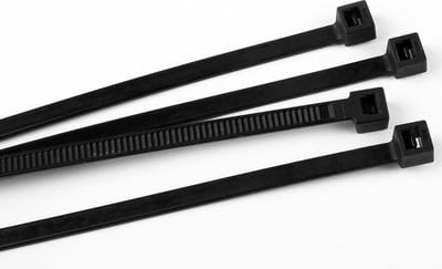 Polyamide kabelbinders, tie rips, zwarte kabelbinders, 140x2,5 mm / 400 stuks