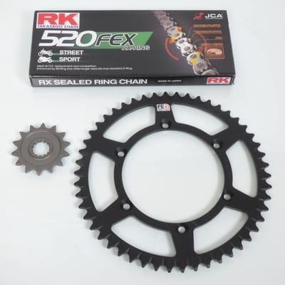 Kettingset Frankrijk Uitrusting voor Motor Kawasaki 450 KLX 2007 tot 2012 14X50 niet 520 Gloednieuw