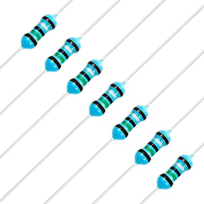 Vaste Weerstanden - Elektronica Componenten - Elektronica Circuits - Metaalfilm Precisie - 100 stuks - Zilver