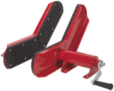 Motorfiets Wielklem - Hefbrug Upgrade - Werkplaatsonderhoud - Verhoogt Stabiliteit - 7.02 kg - Rood