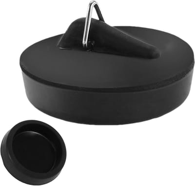 Afvoerstop Gootsteen - Badkamer Stopper - Water Dicht Maken - Lekvrij Ontwerp - 4.5 cm - Zwart