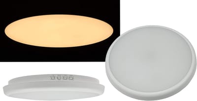 Ronde LED Plafondlamp met HF Bewegingsmelder IP54 - Warm WIT