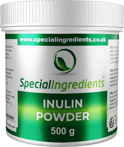 Inulinepoeder - 500 g - Suiker & Vetvervanger - Moderne Gastronomie - Moleculair Koken - Hersluitbare Pot - Recycled Plastic