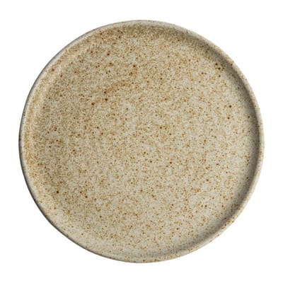 Olympia Canvas ronde borden met smalle rand crème 26,5cm (6 stuks)