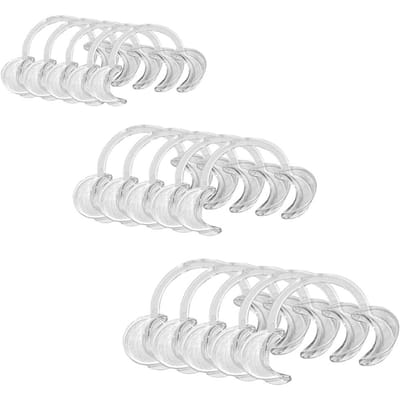 15 Pièces Écarteurs de Joues et Lèvres pour Blanchiment Dentaire Ouvre-Bouche Forme C 3 Tailles Expandeurs Buccaux white